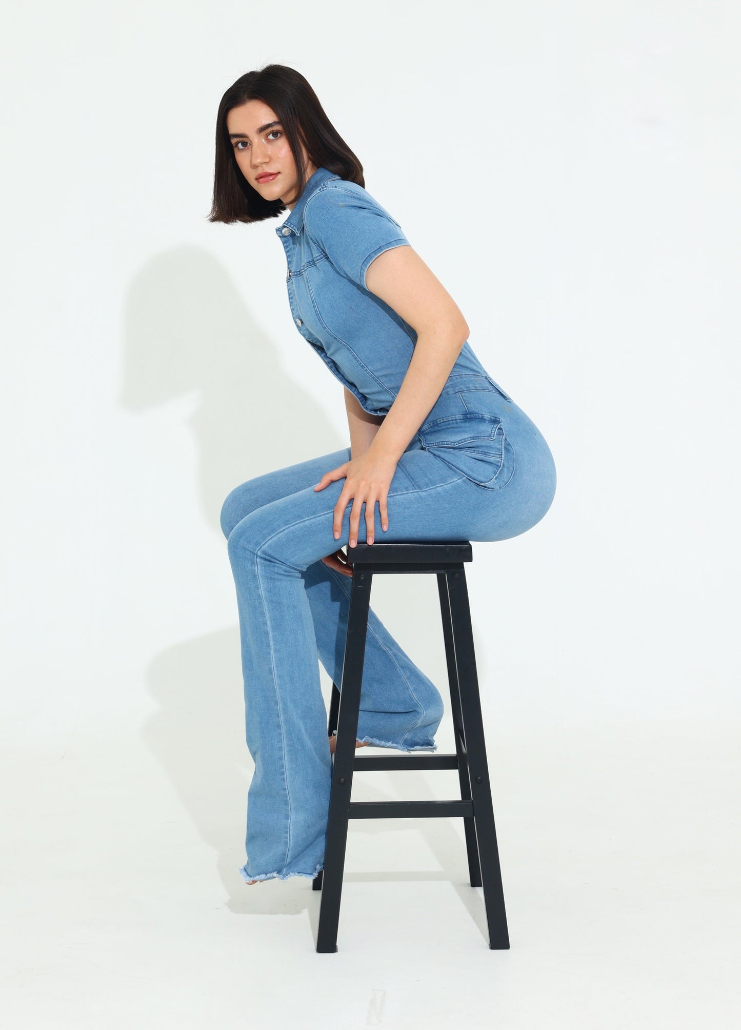 DENIM BLUE JUMPSUIT