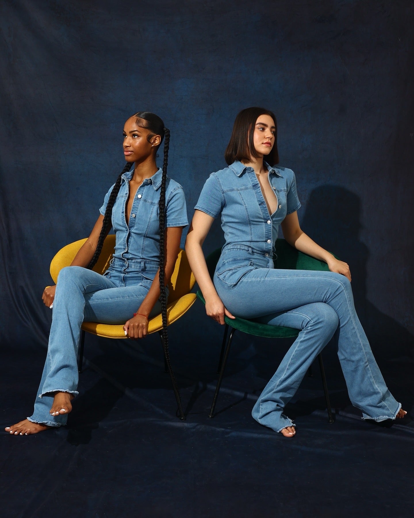 DENIM JUMPSUITS