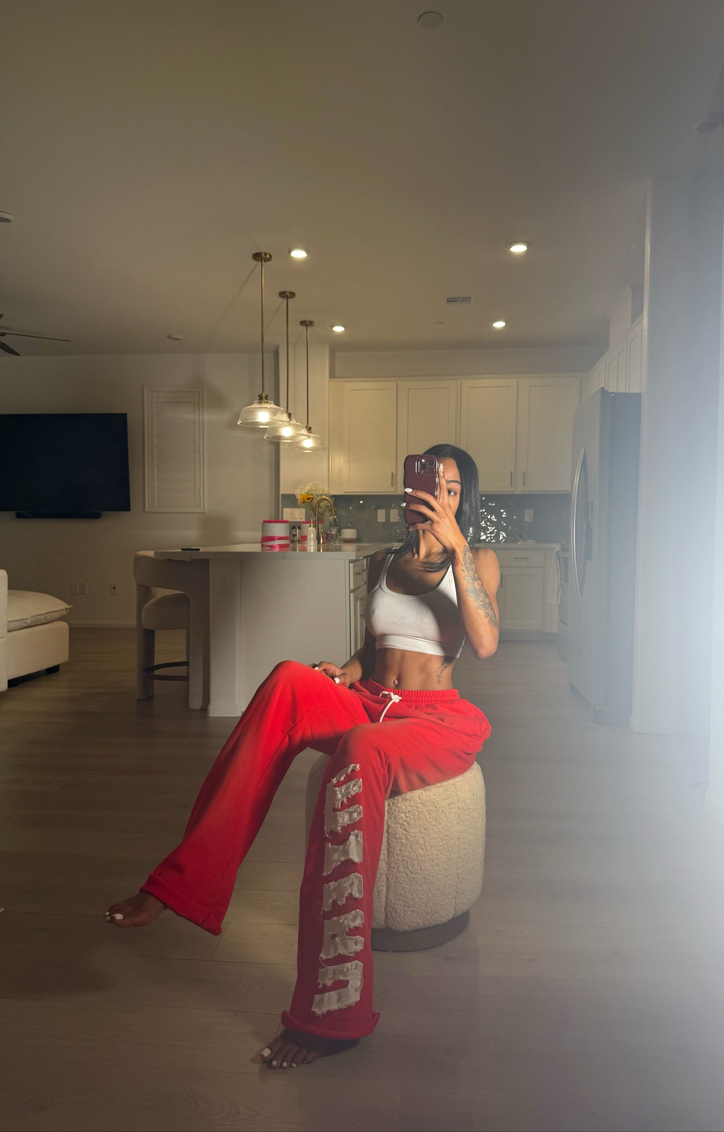 CHERRY BOMB MIERU BAGGY SWEATS