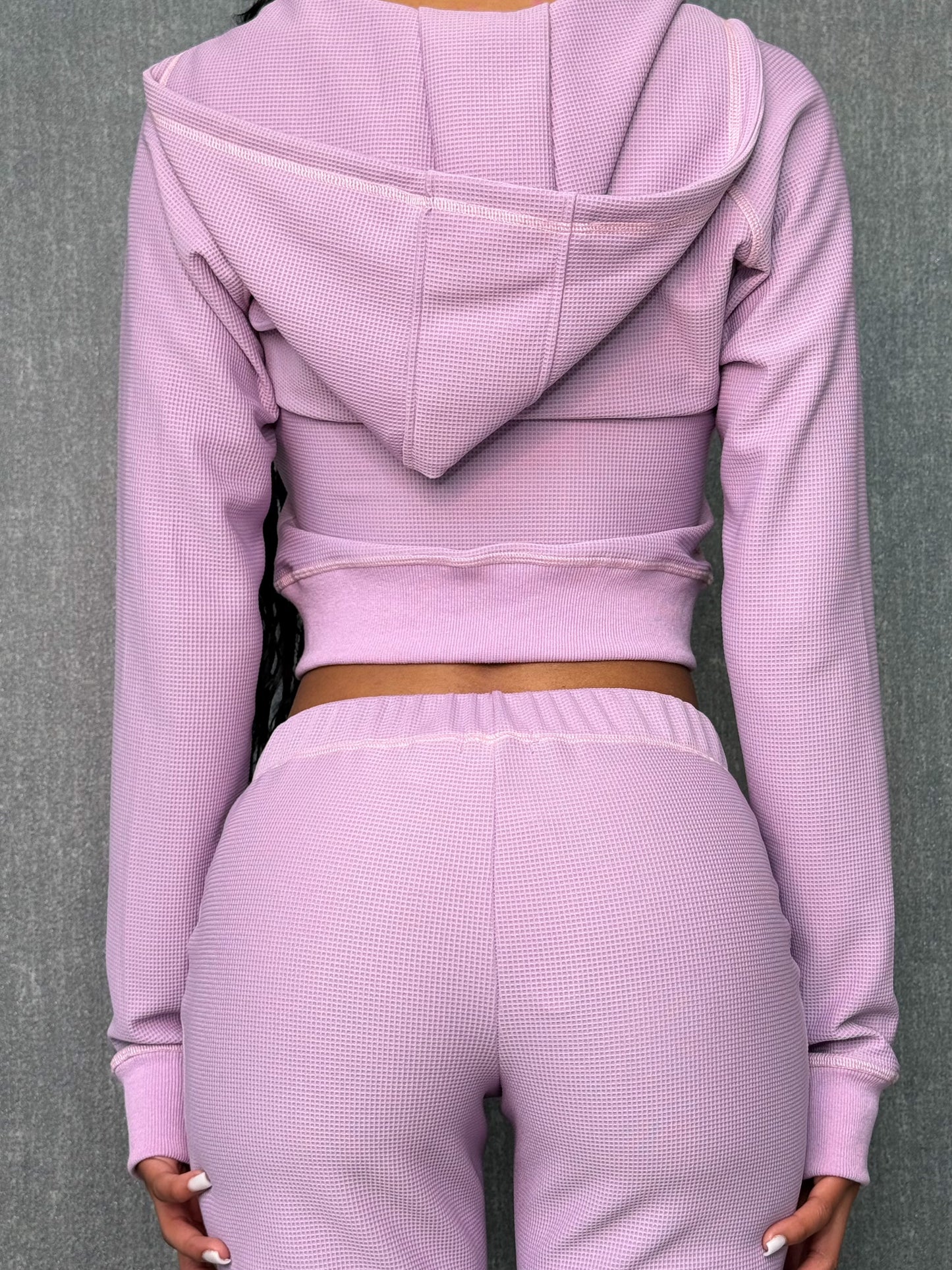 LILAC WAFFLE KNIT