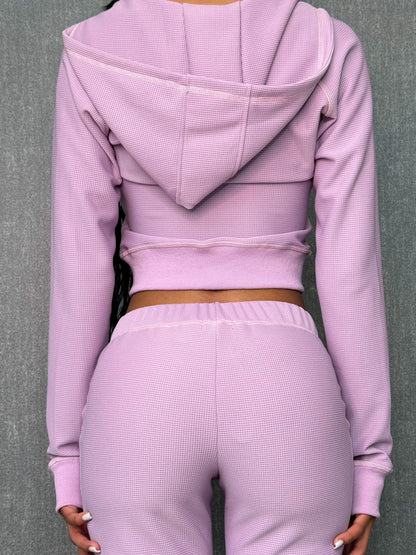 LILAC WAFFLE KNIT