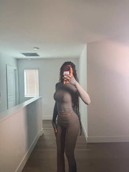 SMOKEY GREY LOUNGE SET